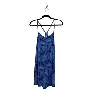 Old Navy NWT Navy Blue Tie-dye Racerback Romper Large Women’s